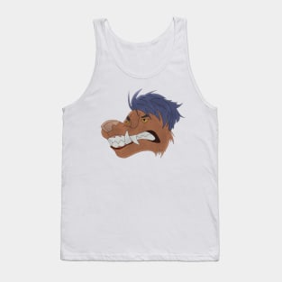 Anthro wolf face Tank Top